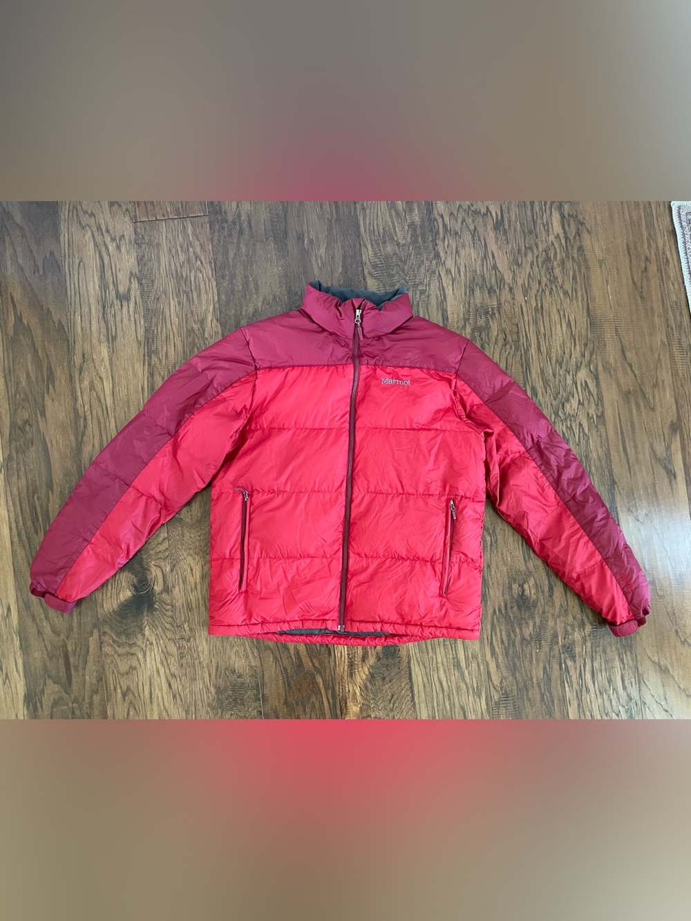 Marmot 650 Fill Puffer Jacket in Red Size Large
